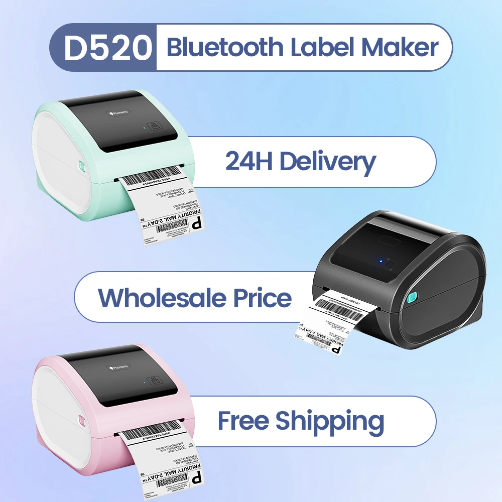 Commercial Shirt Printing Machine - طابعة شحن بلوتوث لاسلكية Phomemo D520BT