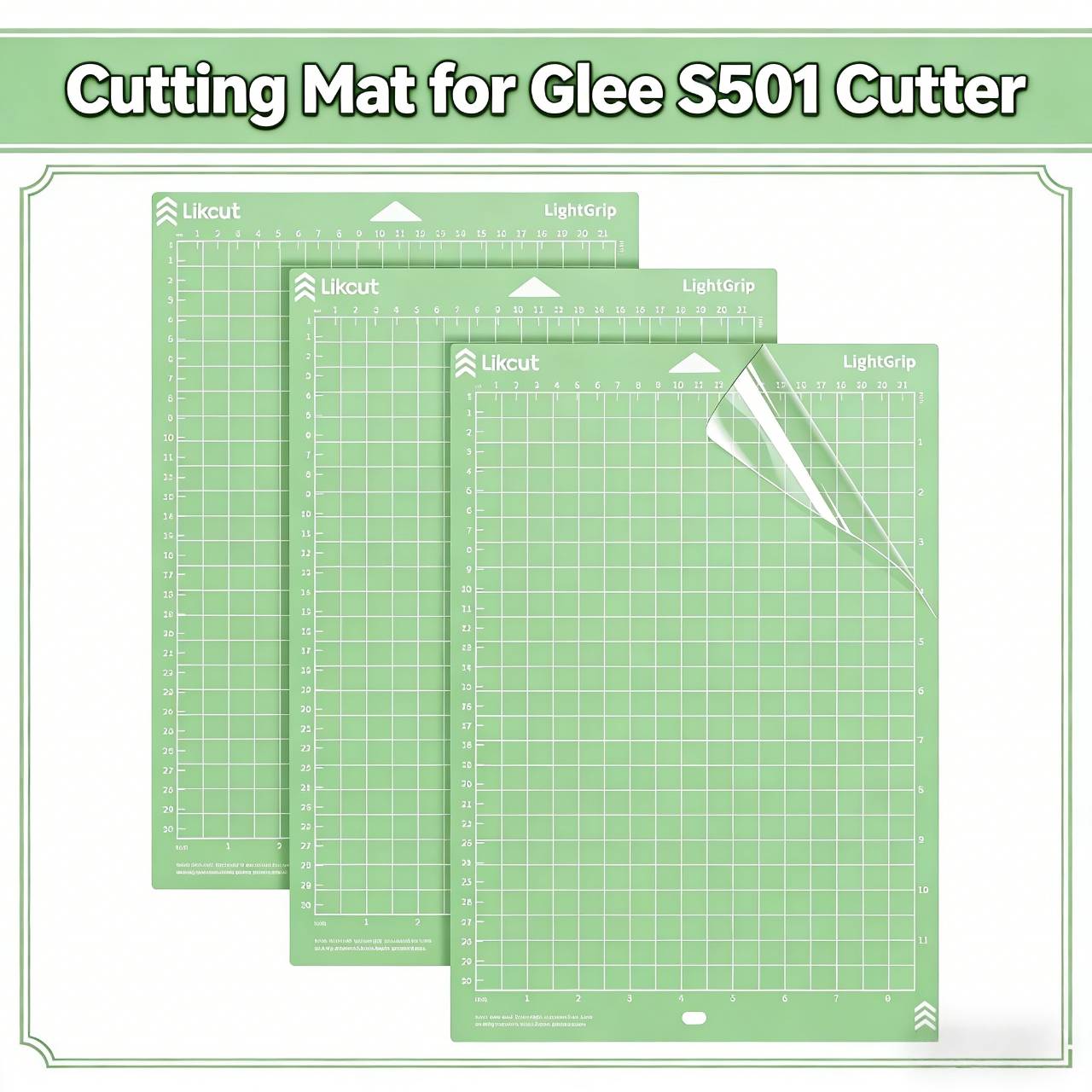 Plotter Cutting Mat - ألواح قطع لاصقة (3 قطع) مقاس