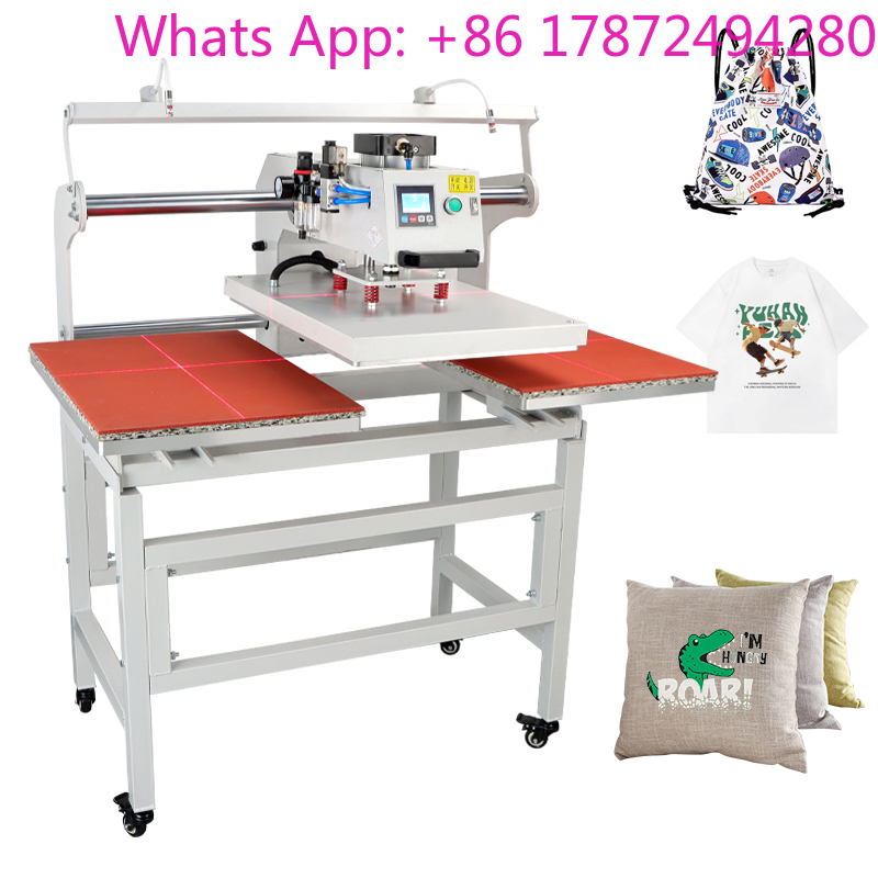 Commercial Shirt Printing Machine - ماكينة كبس حراري كهربائية مزدوجة للطباعة