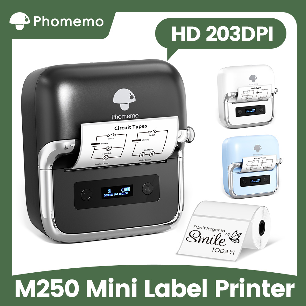 Commercial Shirt Printing Machine - Phomemo M250 صانع الملصقات 75 مللي
