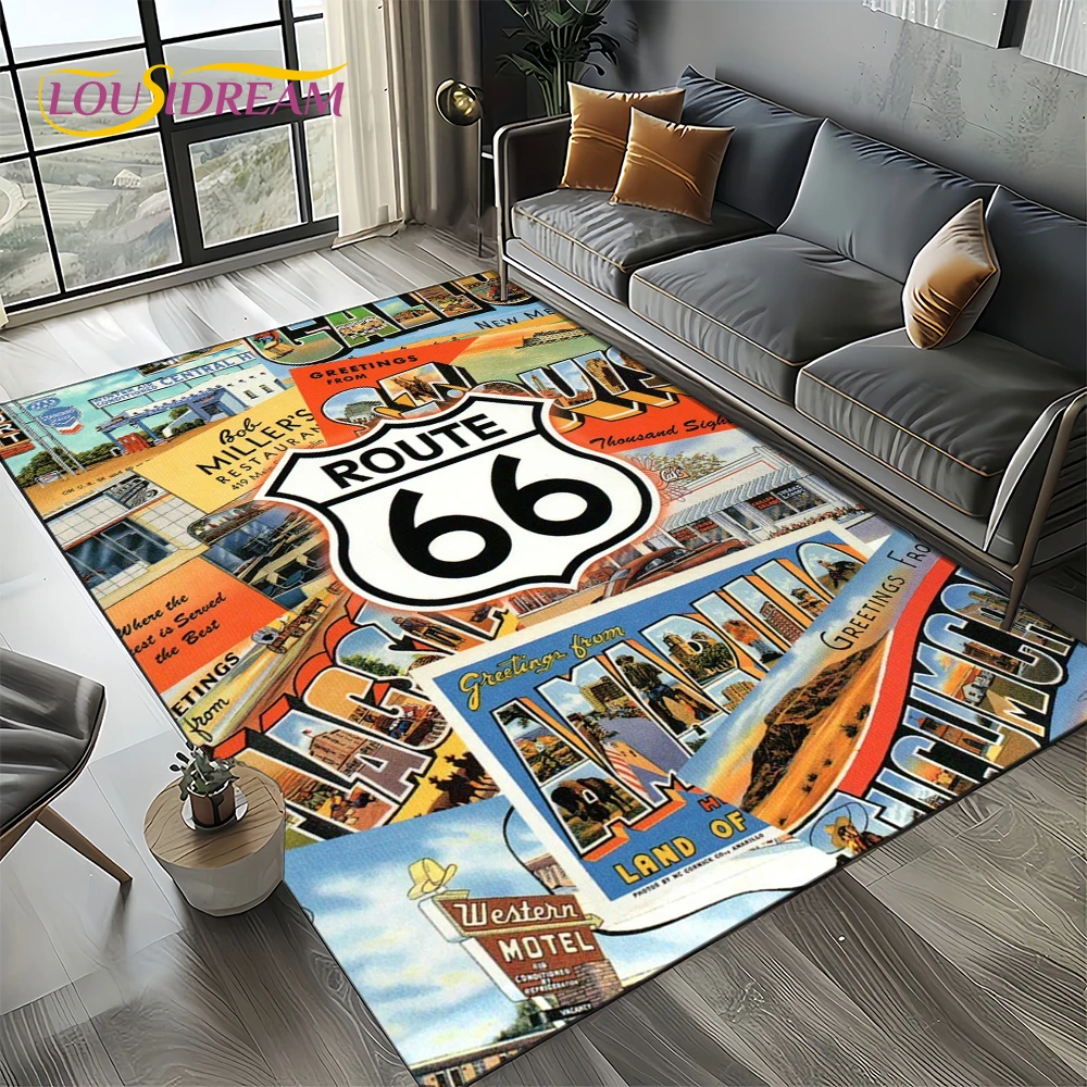 الطريق 66 ريترو أمريكا الطريق  - مراجعة Commercial Road Printing وسعره