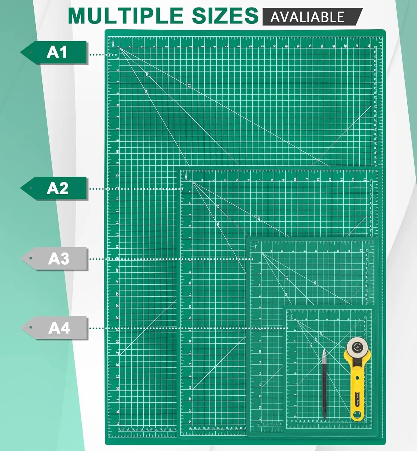 A2 A3 A4 A5 بولي كلوريد الفيني - مراجعة Plotter Cutting Mat وسعره