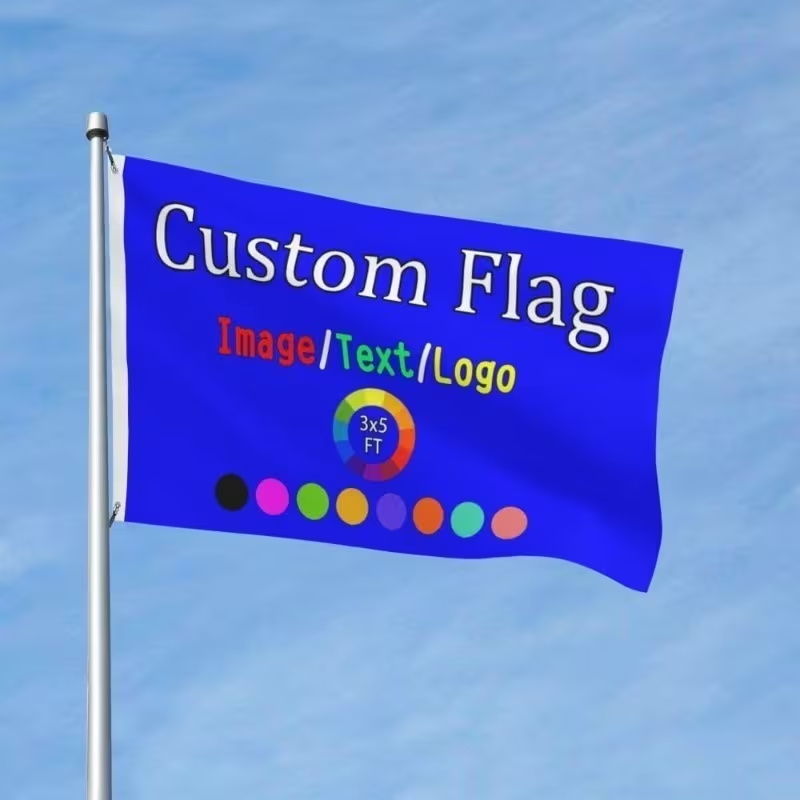 لافتة علم مخصصة بشعار شخصي للش - مراجعة Commercial Printing Companies Usa وسعره